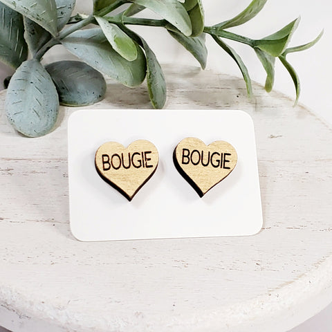 Love Wood Studs | Style 27-Sunshine and Wine Boutique