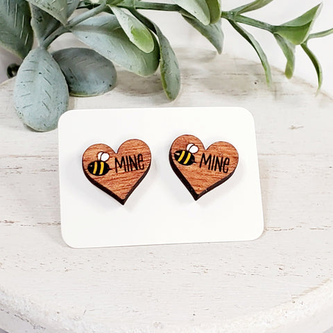 Love Wood Studs | Style 31-Sunshine and Wine Boutique