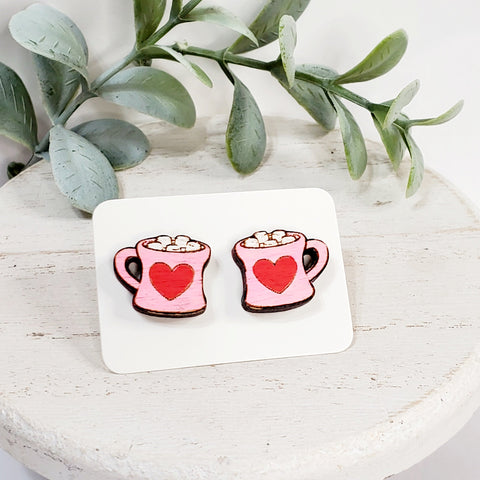 Love Wood Studs | Style 29-Sunshine and Wine Boutique
