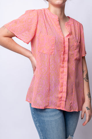 Like Love Let Me See You Do It Shawl Neckline Blouse