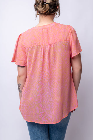Like Love Let Me See You Do It Shawl Neckline Blouse