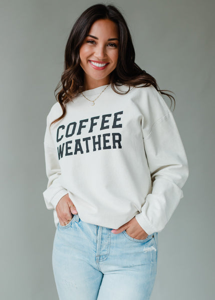 Panache Corded "Coffee Weather" Pullover-Clothing-Sunshine and Wine Boutique