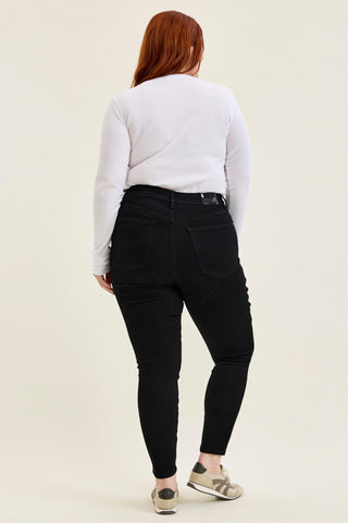 Judy Blue High Waist Tummy Control Black Skinny Denim Jeans 881244