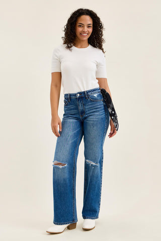 Judy Blue High Waist Brenda Rigid Magic 90's Straight Denim Jeans 881190