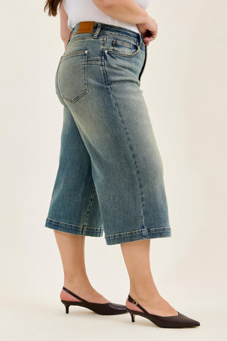 Judy Blue High Waist Marian Culotte Denim Jeans 881143