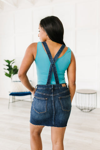 Judy Blue Agnes Denim Overall Dress - Exclusive
