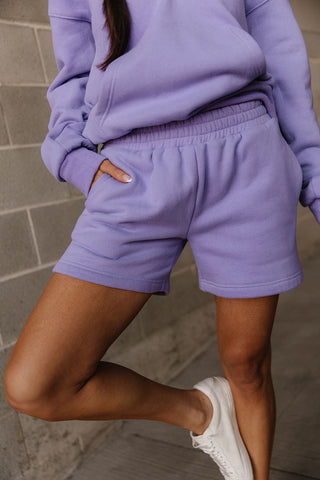 Comfort Zone Shorts - Lavender