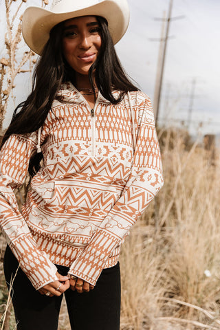 HalfZip Sweatshirt - Bronco Babe