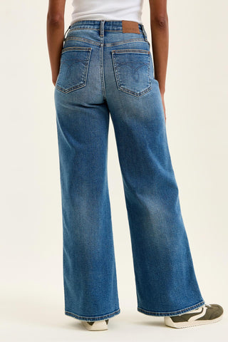 Judy Blue High Waist Retro Wide Leg Denim Jeans 82720