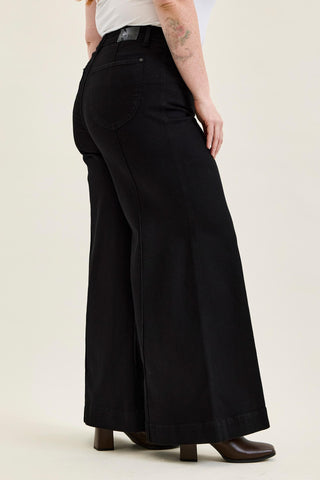 Judy Blue High Waist Liza Black Palazzo Denim Jeans 881243