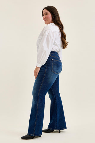 Judy Blue High Waist Tummy Control Charlotte Flare Denim Jeans 881188
