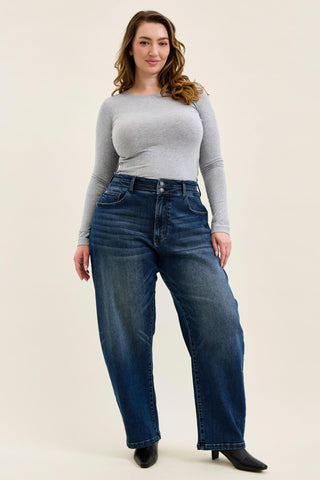 Judy Blue High Waist Double Button Marlow Arc Denim Jeans 881131