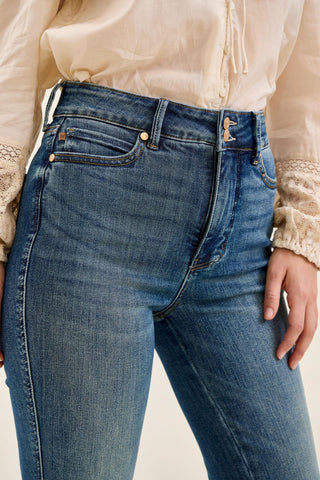 Judy Blue High Waist Tummy Control Jaqueline Flare Denim Jeans 881125