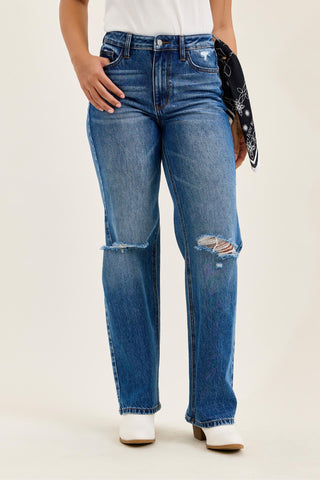 Judy Blue High Waist Brenda Rigid Magic 90's Straight Denim Jeans 881190