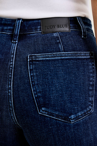 Judy Blue High Waist Ankle Wide Leg Denim Jeans 82694