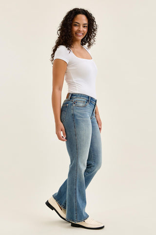 Judy Blue Low Rise Daisy Genie Blue Bootcut Denim Jeans 82747
