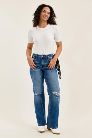 Judy Blue High Waist Brenda Rigid Magic 90's Straight Denim Jeans 881190