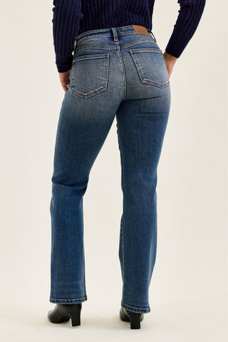 Judy Blue Mid Rise Daisy Dusk Rider Bootcut Denim Jeans 82751