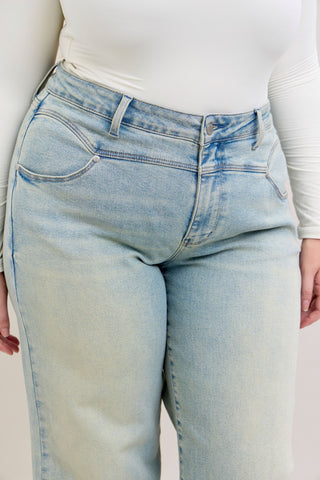 Judy Blue High Waist Column Straight Denim Jeans 881044