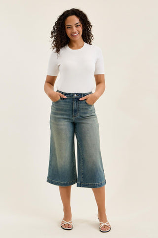 Judy Blue High Waist Marian Culotte Denim Jeans 881143