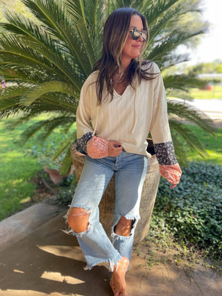Textured Floral Blouse in Three Colors