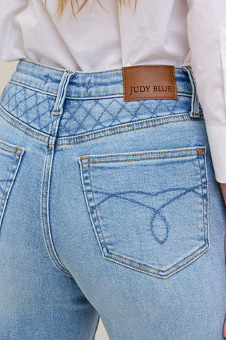 Judy Blue High Waist Retro Wide Leg Denim Jeans 88711