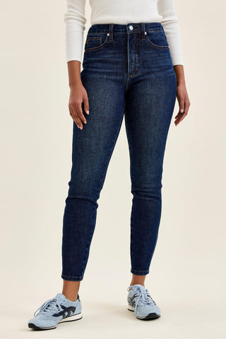 Judy Blue High Waist Tummy Control Sienna Bandana Skinny Denim Jeans 881156