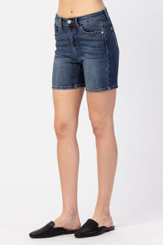 Judy Blue High Waist Mid Denim Short 15222