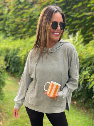One Eleven North Best Selling Touch Of Fall Thermal Hoodie in Five Colors