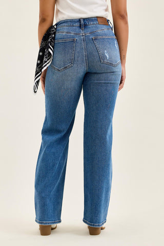 Judy Blue High Waist Brenda Rigid Magic 90's Straight Denim Jeans 881190