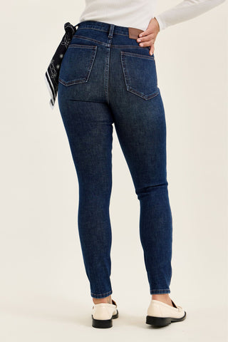 Judy Blue High Waist Tummy Control Sienna Bandana Skinny Denim Jeans 881156