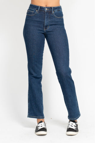 Judy Blue High Waist "Tummy Control" Classic Straight Denim 88575-Jeans-Sunshine and Wine Boutique