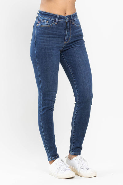 Judy Blue High Waist Thermal Skinny Denim 82585-Jeans-Sunshine and Wine Boutique