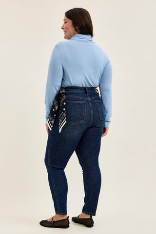 Judy Blue High Waist Tummy Control Sienna Bandana Skinny Denim Jeans 881156