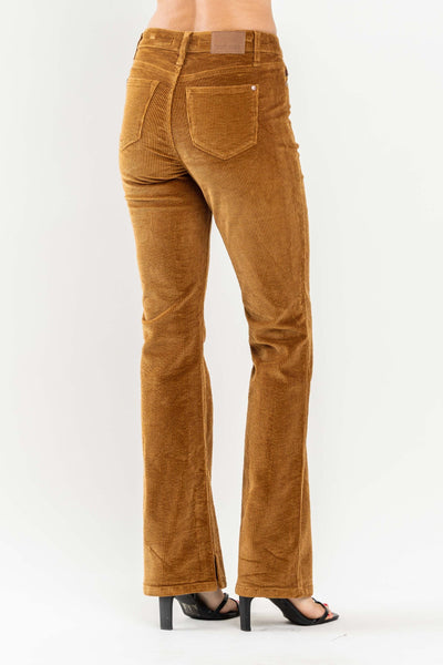 Judy Blue Mid Rise Overdyed Corduroy Bootcut Denim 88521 - Exclusive-Jeans-Sunshine and Wine Boutique