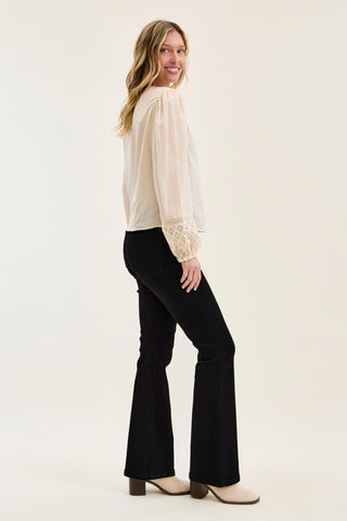 Judy Blue High Waist Tummy Control Black Bootcut Denim Jeans 881184