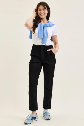 Judy Blue High Waist Black Aurora Weekender Denim Jeans 881217