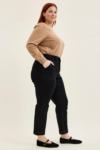 Judy Blue High Waist Black Aurora Weekender Denim Jeans 881217