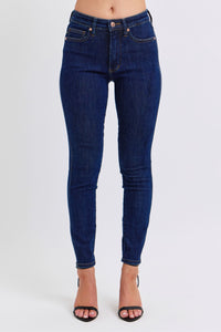 Judy Blue Mid Rise Tummy Control Classic Skinny Denim Jeans 88894-Jeans-Sunshine and Wine Boutique