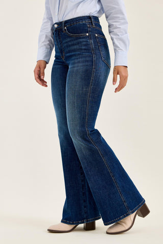 Judy Blue High Waist Tummy Control Charlotte Flare Denim Jeans 881188