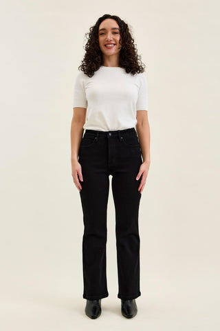 Judy Blue High Waist Tummy Control Black Bootcut Denim Jeans 881184 - Petite