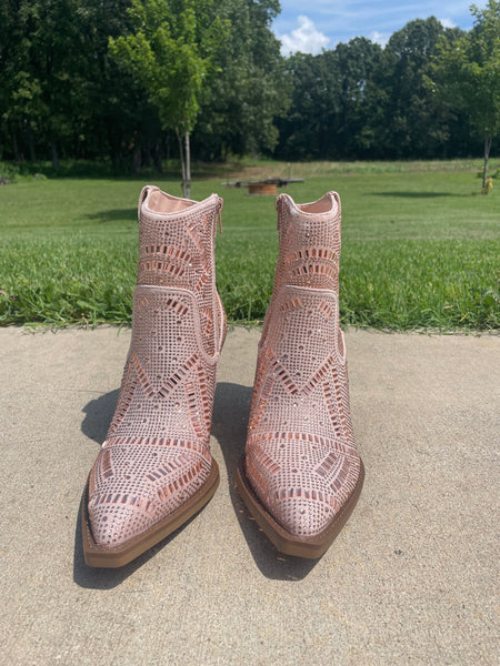 Very G "Maze" Rose Gold Bootie-Shoes-Sunshine and Wine Boutique