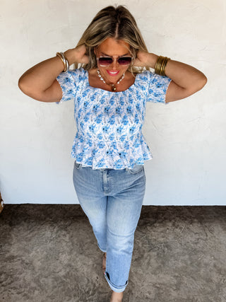 Blakeley Essie Floral Smocked Top