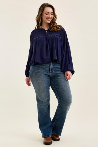 Judy Blue Mid Rise Daisy Dusk Rider Bootcut Denim Jeans 82751