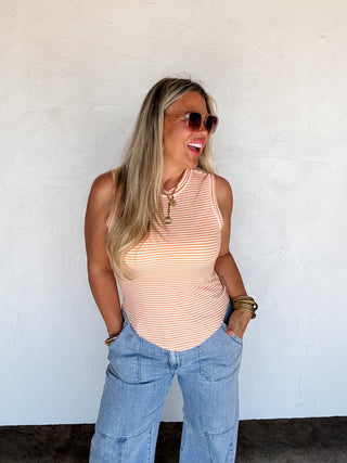 Blakeley Summer Bianca Striped Ribbed Tank