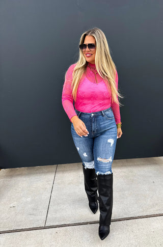 Blakeley Valentine Roxy Lace Top in Five Colors
