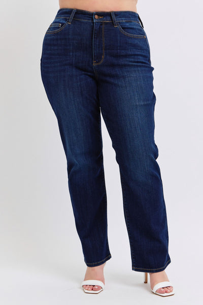 Judy Blue High Waist Straight Denim Jeans 82627-Jeans-Sunshine and Wine Boutique