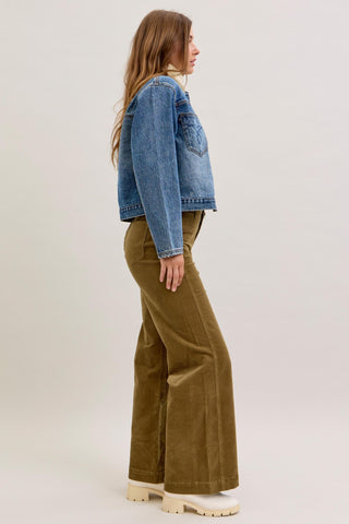 Judy Blue Rigid Barn Corduroy Denim Jacket 7886