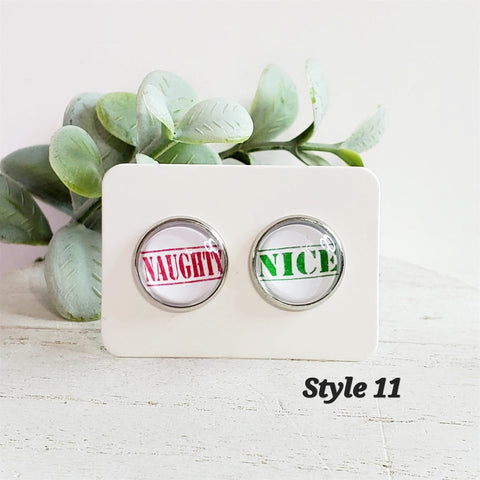 Classic Christmas Studs | Style 11-Sunshine and Wine Boutique