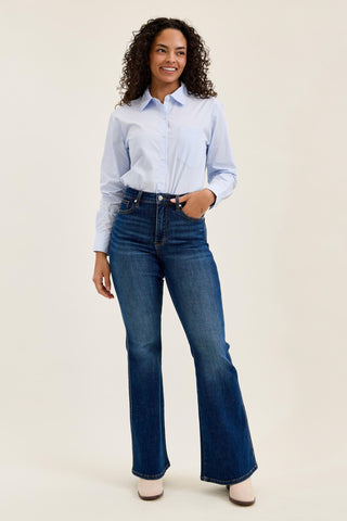 Judy Blue High Waist Tummy Control Charlotte Flare Denim Jeans 881188